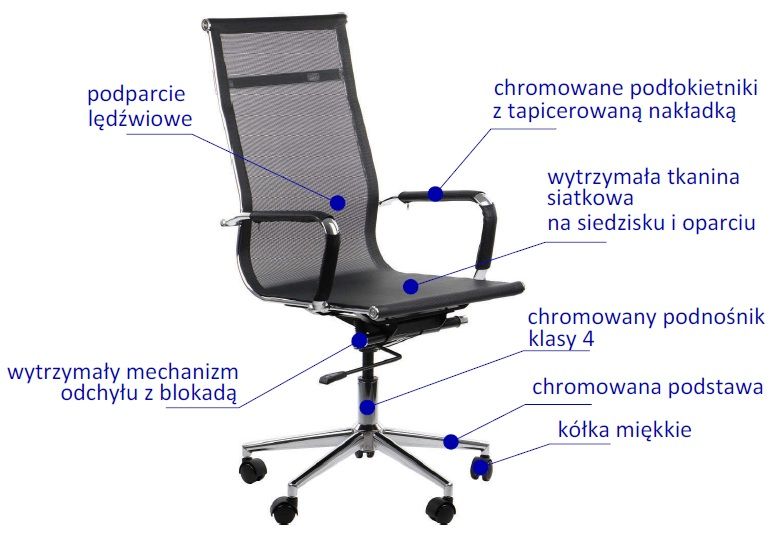 FOTEL BURNET fotel obrotowy BURNET