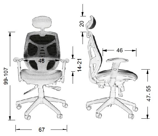 Fotel Biurowy Obrotowy EF-KB8905 - Rysunek Techniczny krzesło obrotowe, krzesła obrotowe, fotel obrotowy, fotele obrotowe, fotel biurowy, fotele biurowe, krzesło biurowe, krzesła biurowe, fotele Głogów, krzesła obrotowe Wrocław, fotele biurowe Warszawa, fotele tapicerowane, fotel tapicerowany