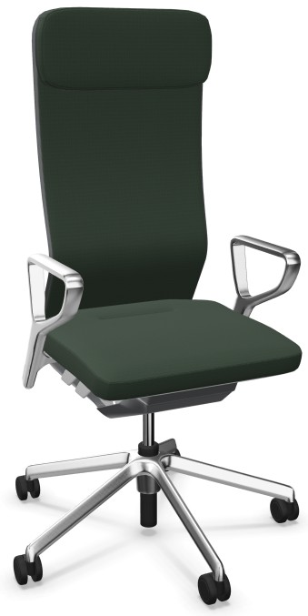 Fotel ergonomiczny sędziowski i gabinetowy wysoki YouTEAM z zagłówkiem