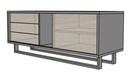 Pomocnik podporowy EVP22 na płozie 160x55x62,7h