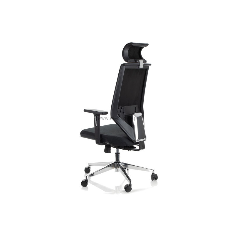 ZN-805C-30 Fotel Biurowy Obrotowy czarny z wysuwem siedziska