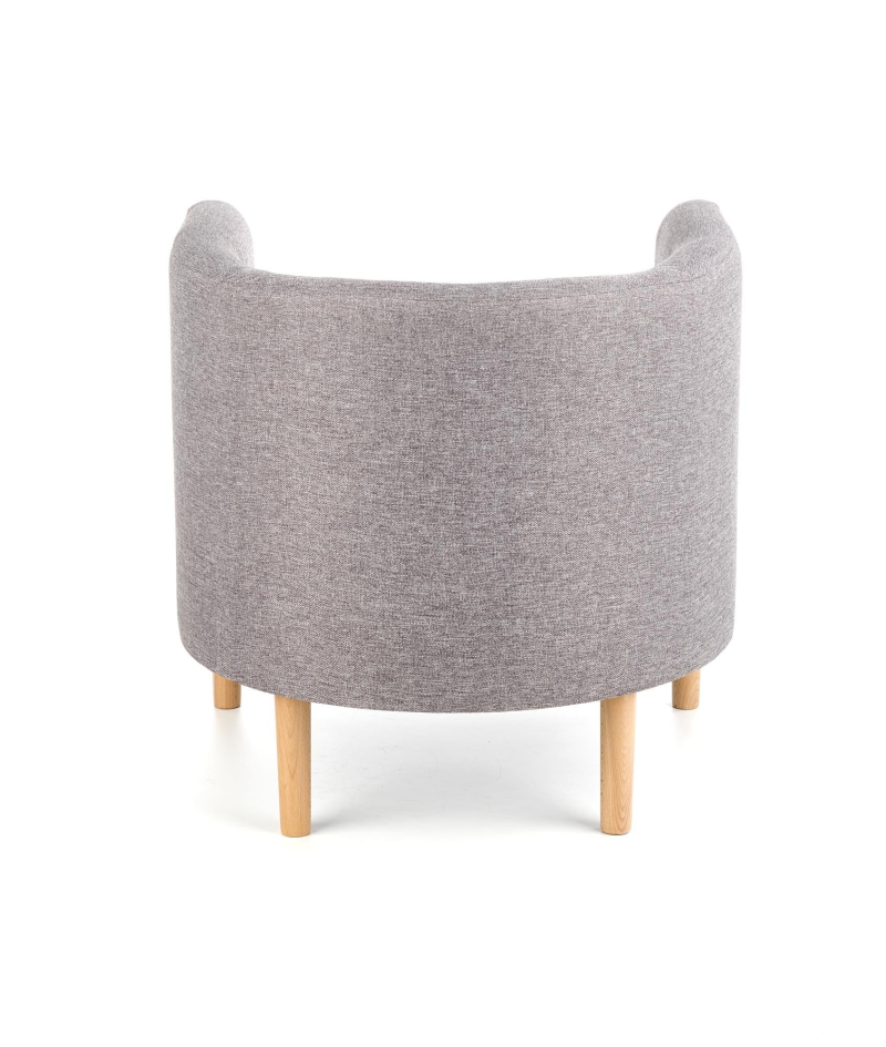 CLUBBY Fotel klubowy popiel