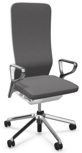 Fotel ergonomiczny sędziowski i gabinetowy wysoki YouTEAM bez zagłówka