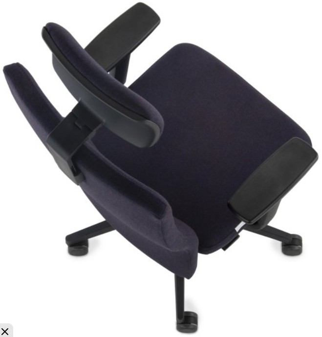 TEAM PLUS HD B BLACK Fotel biurowy