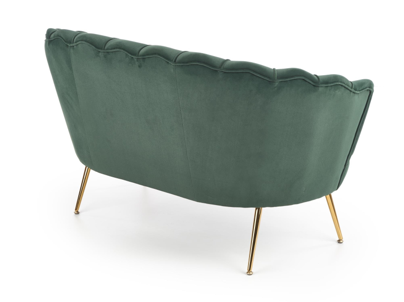 Sofa AMORINITO XL wypoczynkowa ciemny zielony / złoty