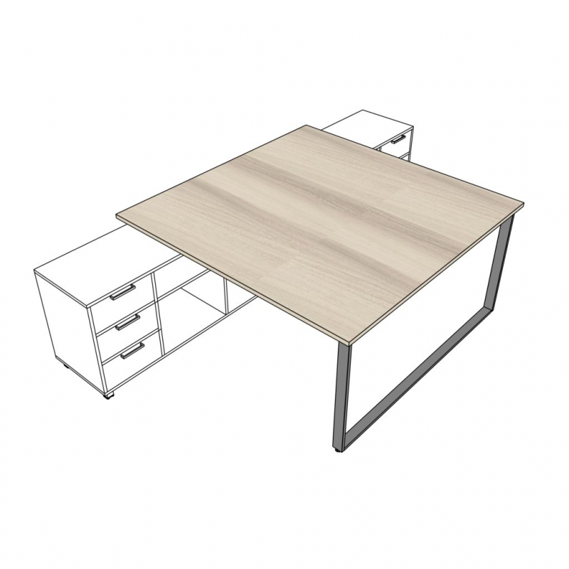 Biurko podporowe OMIX BO17 160x160x76h