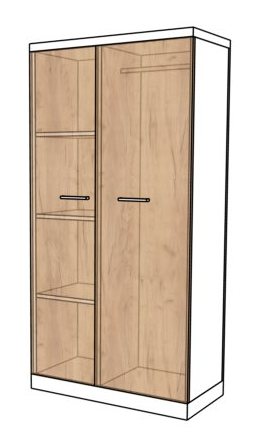 Szafa ubraniowa CLASSIC CS8 80x40x160h