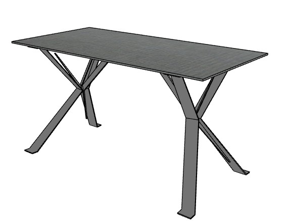 Stolik okolicznościowy CHEVRON CN13/120x60x65h