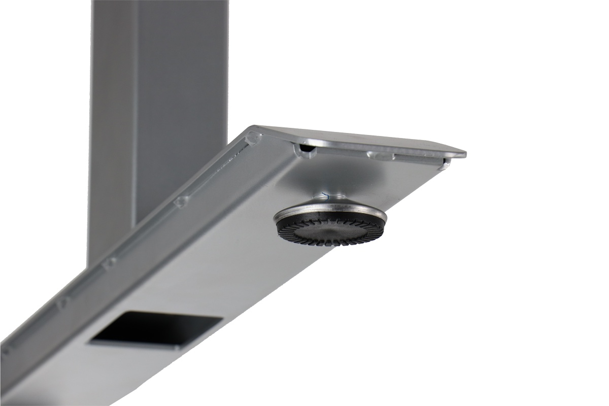 Stelaż UT04-3T/90A/A z elektryczną regulacją wysokości w zakresie 61,5-126,5 cm, 3 silniki/3 segmentowa kolumna, kolor aluminium