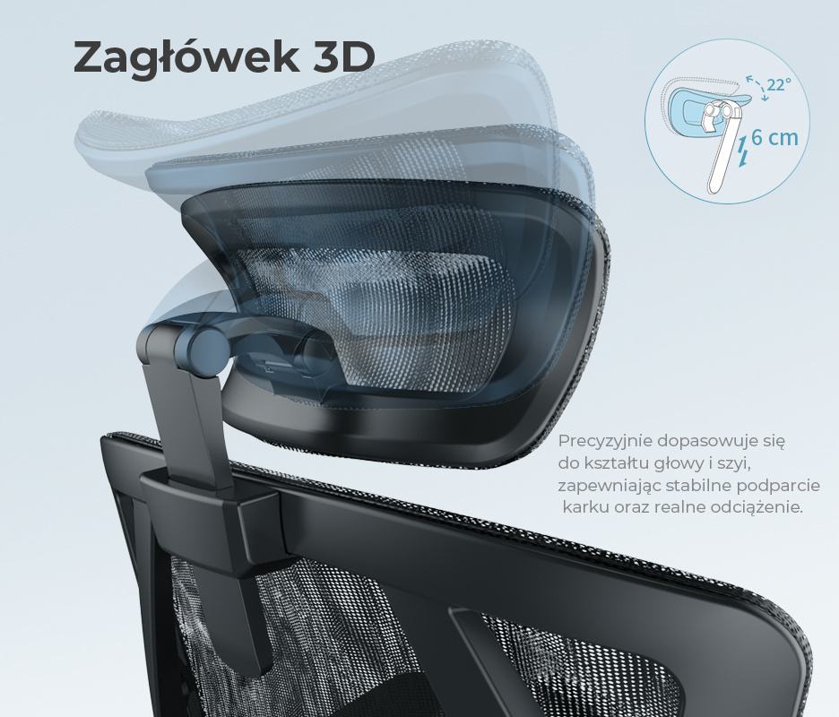 Fotel ergonomiczny ANGEL biurowy obrotowy Dakota 2.0