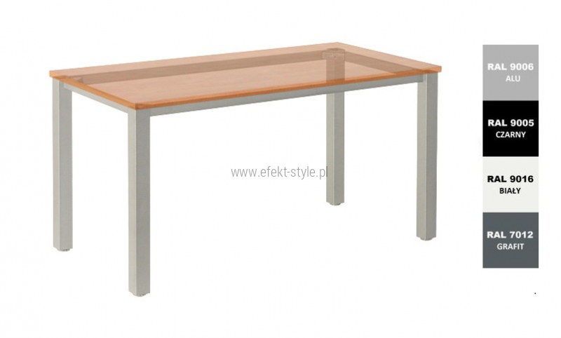 Stelaż metalowy do biurka lub stołu  ST/KW/58 noga kwadrat 6x6 głębokość 58 cm, różne długości