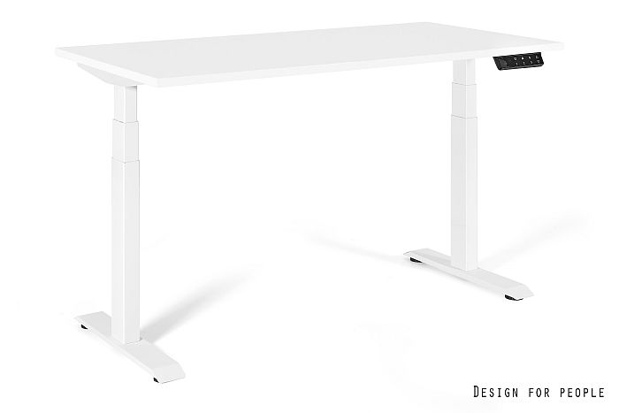 ACTIVE I-YZ-02 Biurko z elektryczną regulacją wysokości, blat 140x70 cm kolor biały, stelaż biały