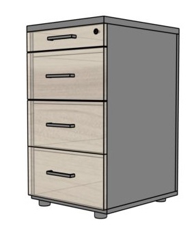 Kontener mobilny EVK21 43x60x62,7h