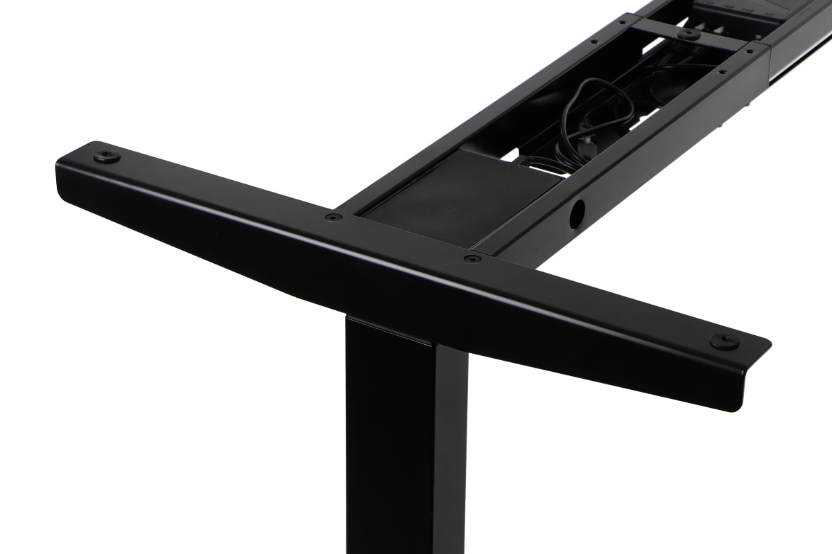 Stelaż UT04-2T/B z elektryczną regulacją w zakresie 70,5-118 cm, 2 silniki/2 segmentowa kolumna, kolor czarny