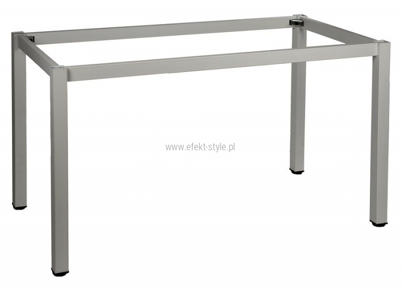 Stelaż metalowy do stołu i biurka A057/KA 76x76 cm, noga kwadratowa kolor aluminium