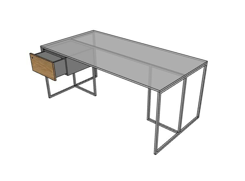 Szafka podwieszana HX001 do biurka z szufladą - 43x43x22,5h