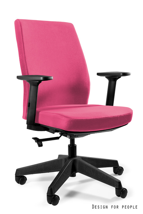 Fotel obrotowy WORK z atestem do pracy 24/7 - BL401 MAGENTA