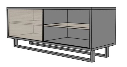Pomocnik podporowy EVP20 na płozie 160x55x62,7h