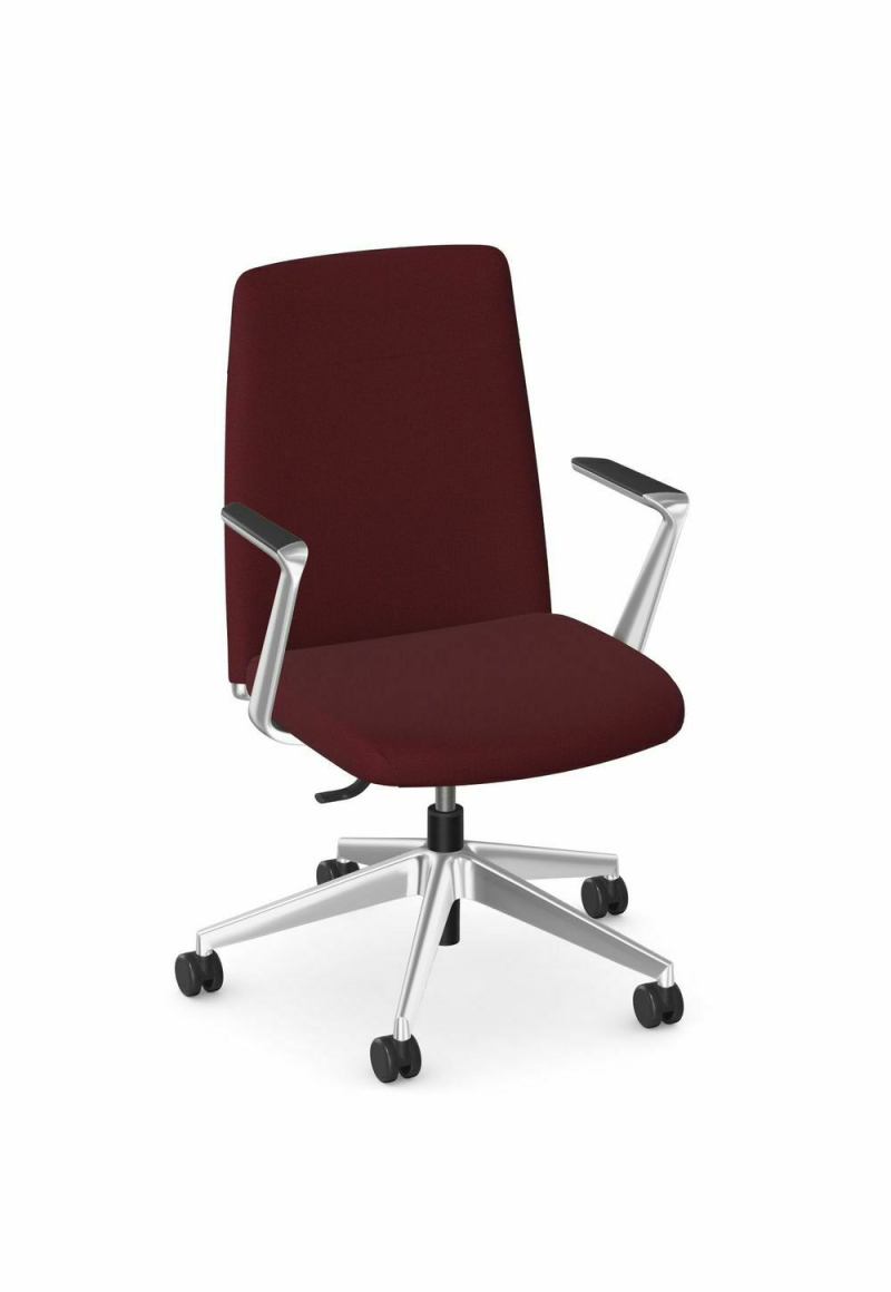 Fotel sędziowski / prokuratorski niski COMET bordo