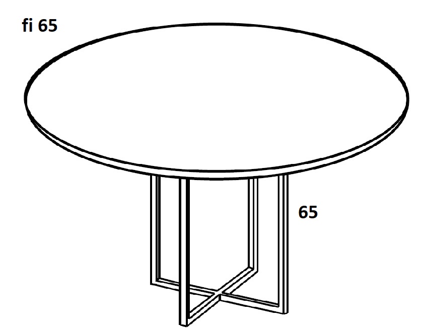 Stolik okolicznościowy HX6502 - fi65x65h