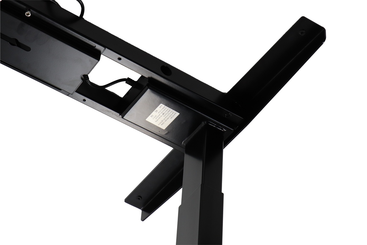 Stelaż UT04-2T/B z elektryczną regulacją w zakresie 70,5-118 cm, 2 silniki/2 segmentowa kolumna, kolor czarny