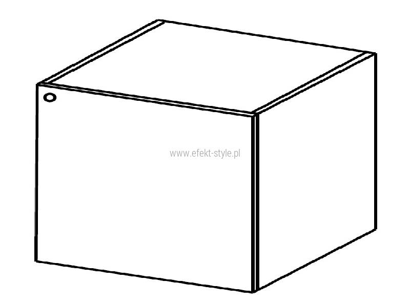 Szafka podwieszana HX003 do biurka z drzwiami - 43x43x45h