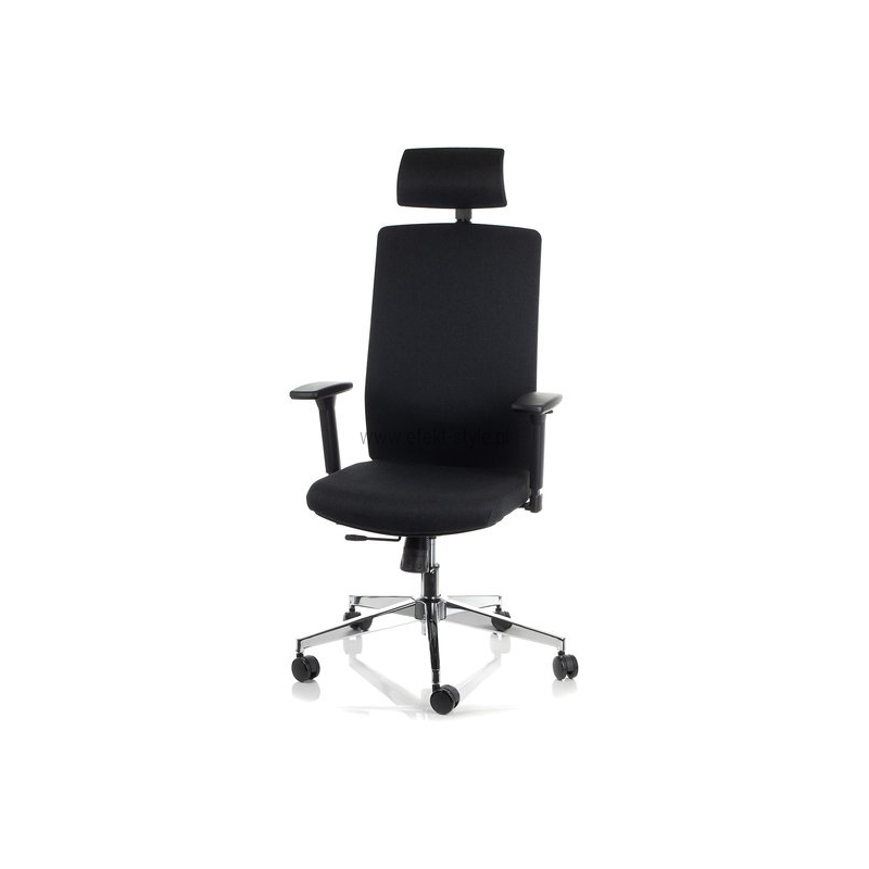 ZN-807-C-30 Fotel Biurowy czarny z wysuwem siedziska