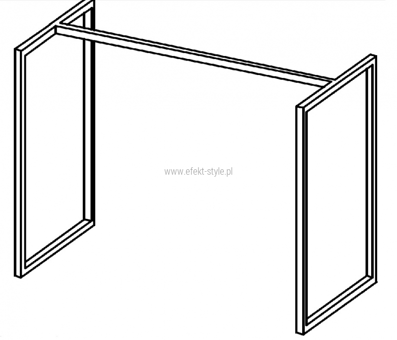 Stelaż szeroki wysoki do modułów komód/donic HXS06 - 90x43x67,5h