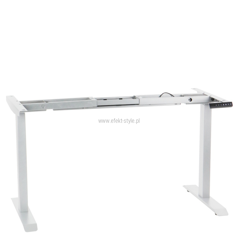 Stelaż UT04-2T/W z elektryczną regulacją w zakresie 70,5-118 cm, 2 silniki/2 segmentowa kolumna, kolor biały