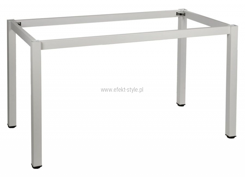 Stelaż metalowy do stołu i biurka A057/KB 156x76 cm, noga kwadratowa kolor biały