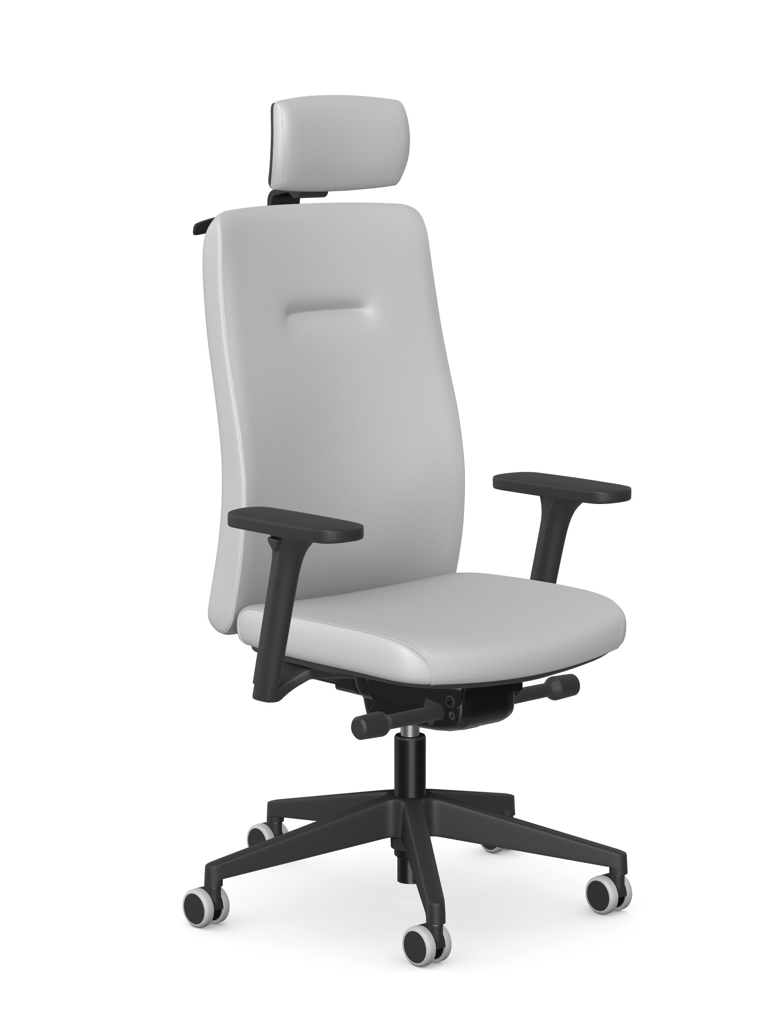 NEXT PLUS Fotel obrotowy z zagłówkiem atestowany do pracy 24/7 obciążenie 150 kg