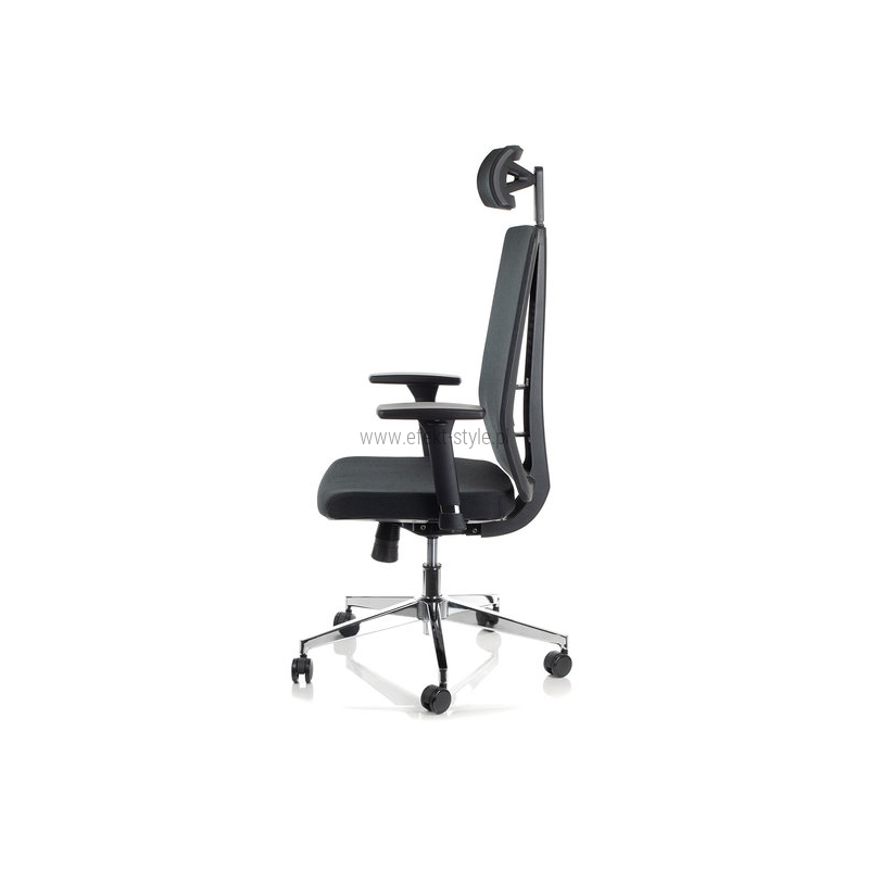 ZN-807-C-30 Fotel Biurowy czarny z wysuwem siedziska