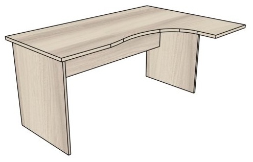 Biurka pracownicze PRIMUS PB54P/39 prawe 160/39x110x75h