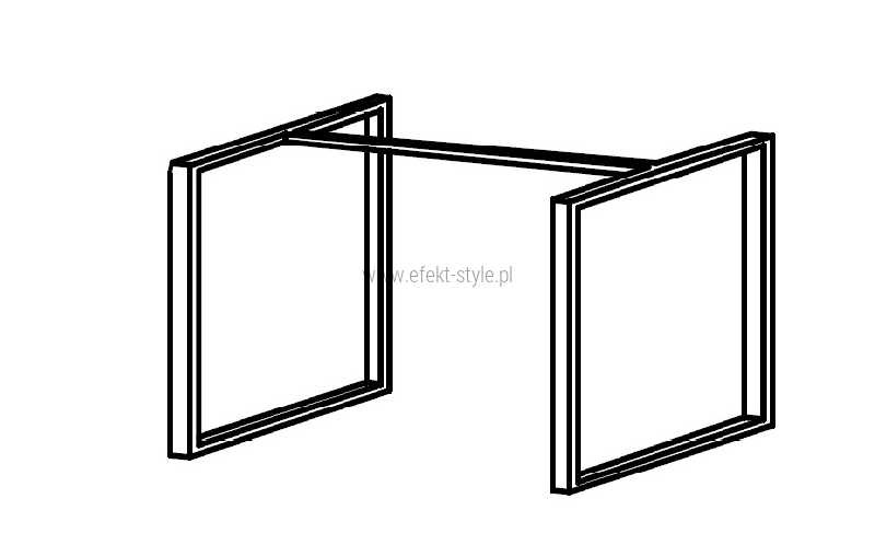 Stelaż wąski niski do modułów komód/donic   HXS01 - 45x43x22,5h