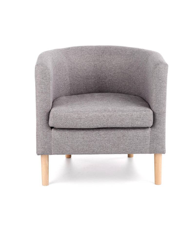 CLUBBY Fotel klubowy popiel