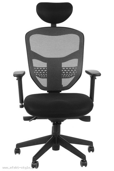 HN-5038 Fotel Biurowy grafit z wysuwem siedziska