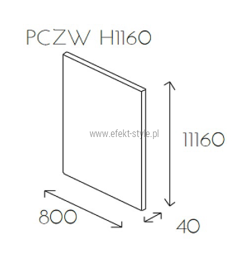 Ściana wisząca PL@NET PCZW H1160