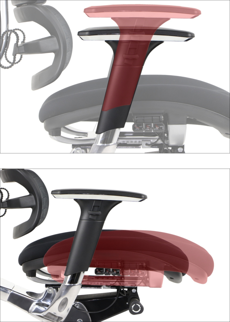 ErgoNew S8-2 Fotel biurowy obrotowy siedzisko tkaninowe