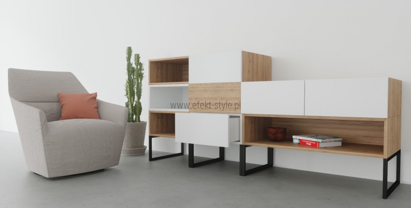 Stelaż wąski wysoki do modułów komód/donic   HXS03 - 45x43x67,5h