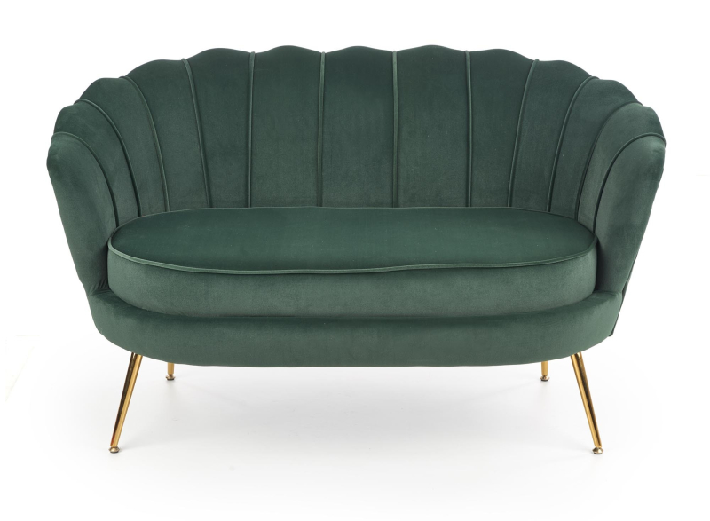 Sofa AMORINITO XL wypoczynkowa ciemny zielony / złoty