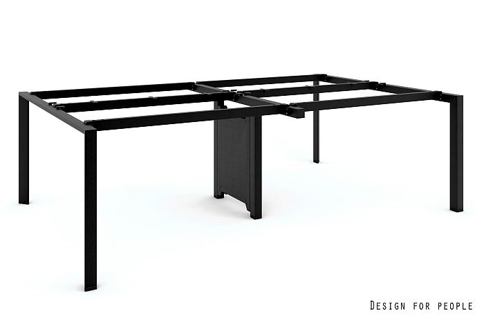 Stelaż do biurka / stołu PASON WORKSTATION 4 / czarny 240x138 cm
