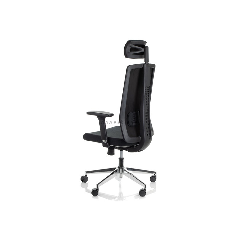 ZN-807-C-30 Fotel Biurowy czarny z wysuwem siedziska