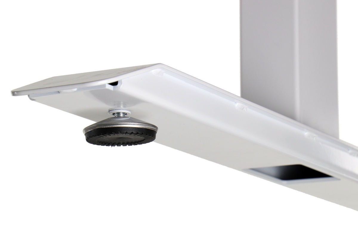 Stelaż UT04-2T/W z elektryczną regulacją w zakresie 70,5-118 cm, 2 silniki/2 segmentowa kolumna, kolor biały