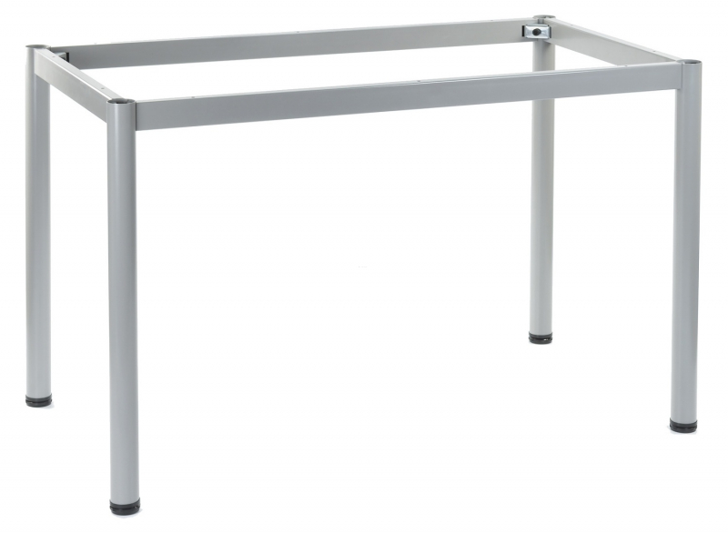 Stelaż metalowy do stołu i biurka 57/OA 156x76 cm, nogi okrągłe fi 5 cm - ALUMINIUM