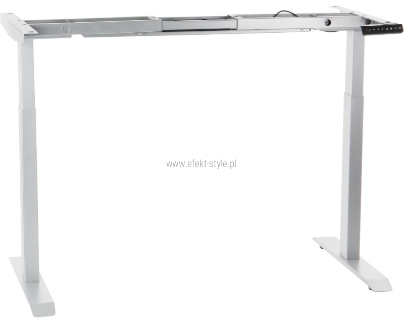 Stelaż UT04-2T/W z elektryczną regulacją w zakresie 70,5-118 cm, 2 silniki/2 segmentowa kolumna, kolor biały