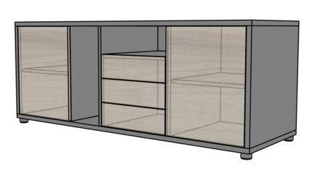 Kontener podporowy EVP14 160x55x62,7h