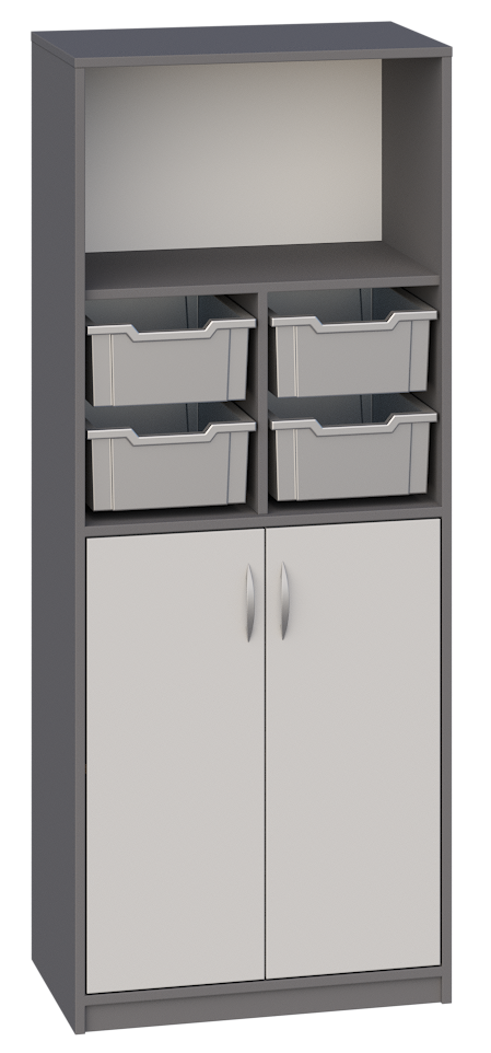 REGAŁ Z POJEMNIKAMI  I SZAFKĄ ULTRA 213 / różne kolory