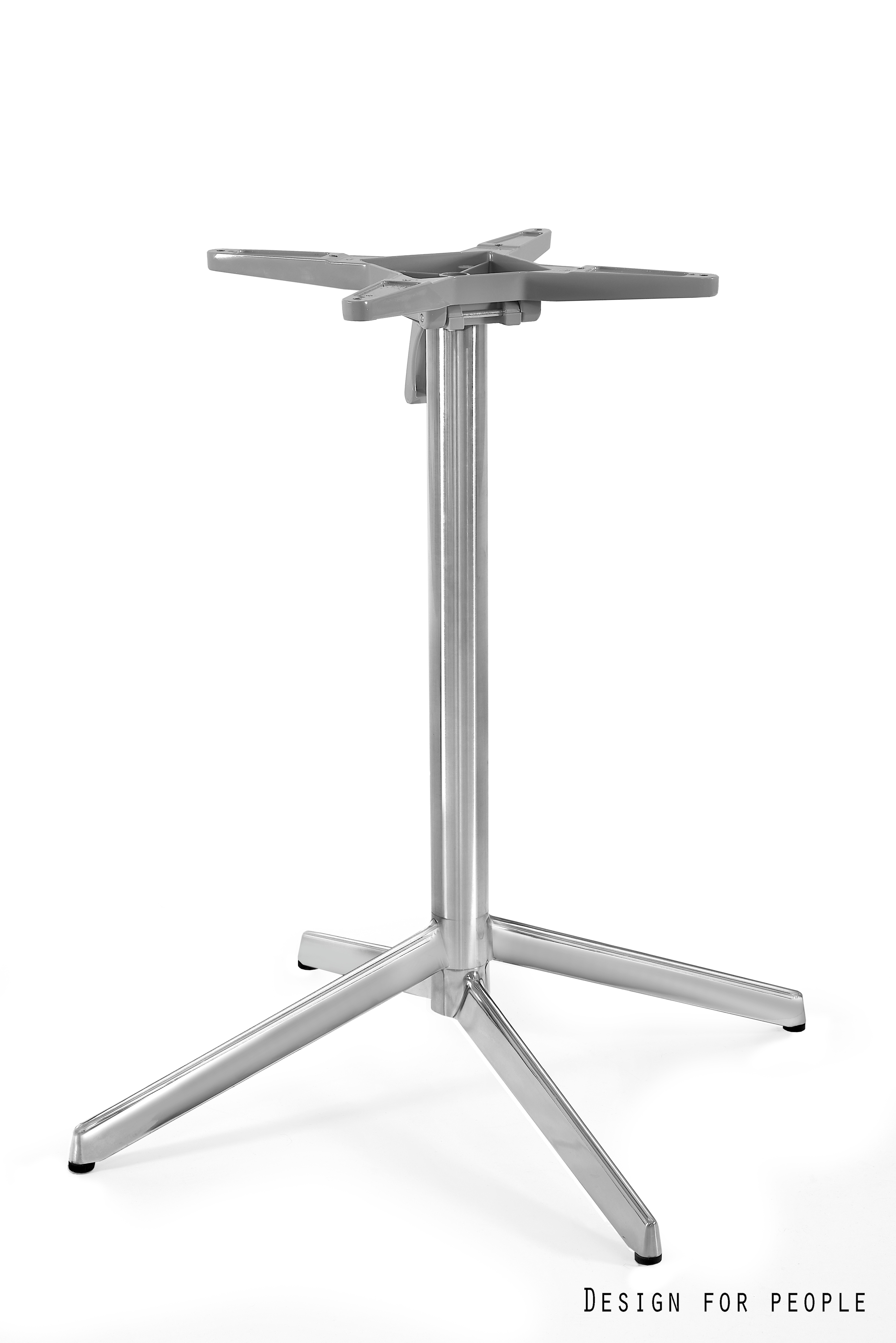 NEXUS Podstawa uchylna do stolika stal nierdzewna; wysokość 73 cm