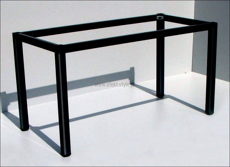 Stelaż metalowy do stołu i biurka A057/KC 76x76 cm, noga kwadratowa kolor czarny