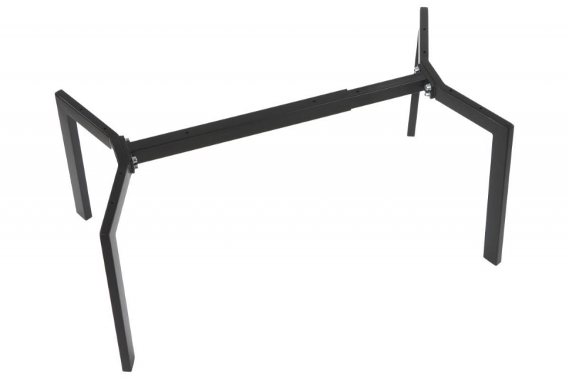 Stelaż metalowy do stolika NY-L01 z regulacją długości belki 79,5-109,5x szer. 50x wys. 42 cm, kolor czarny
